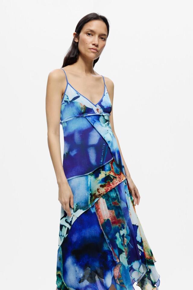 【NEW】デシグアル（Desigual）/【5サイズ展開】プリント入りアシンメトリードレス 2026SS 新作_4