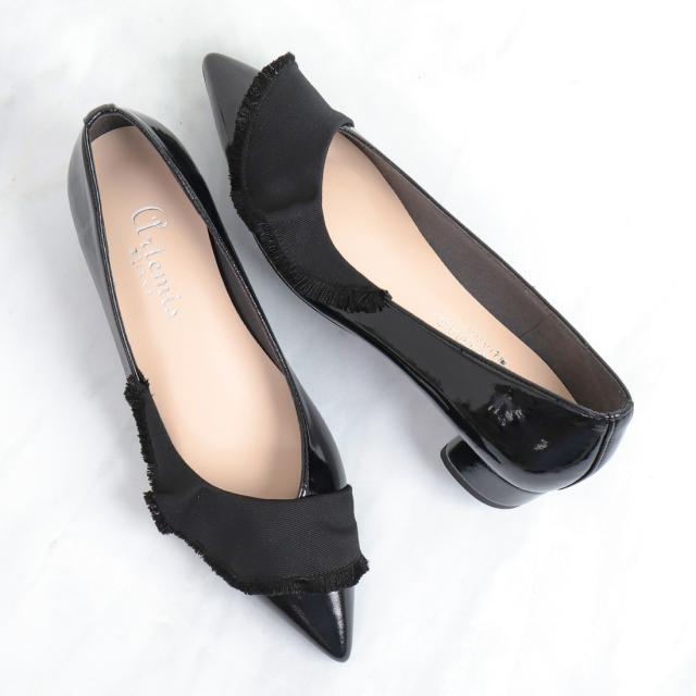 アルテミス by ダイアナ（artemis by DIANA）/【新色追加】ラッフルデザイン　ポインテッドトゥパンプス