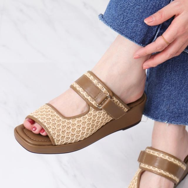 アルテミス by ダイアナ（artemis by DIANA）/厚底ウェッジ　ミュールサンダル