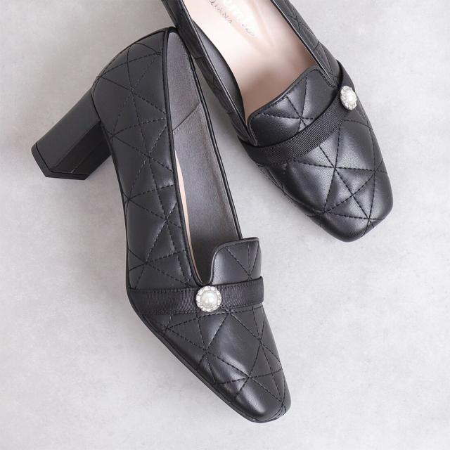 アルテミス by ダイアナ（artemis by DIANA）/【25秋冬新作】キルティング　ヒールローファー アルテミス by ダイアナ（artemis by DIANA）/【25秋冬新作