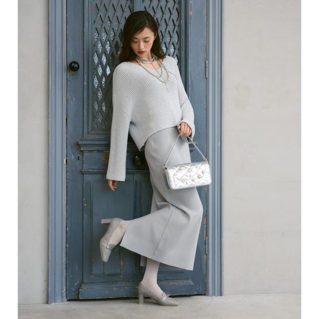 アルテミス by ダイアナ（artemis by DIANA）/【25秋冬新作】2WAY ショルダーベルト付属　キルティングビジューバッグ アルテミス by ダイアナ（artemis by DIANA）/【25秋冬新作】2WAY