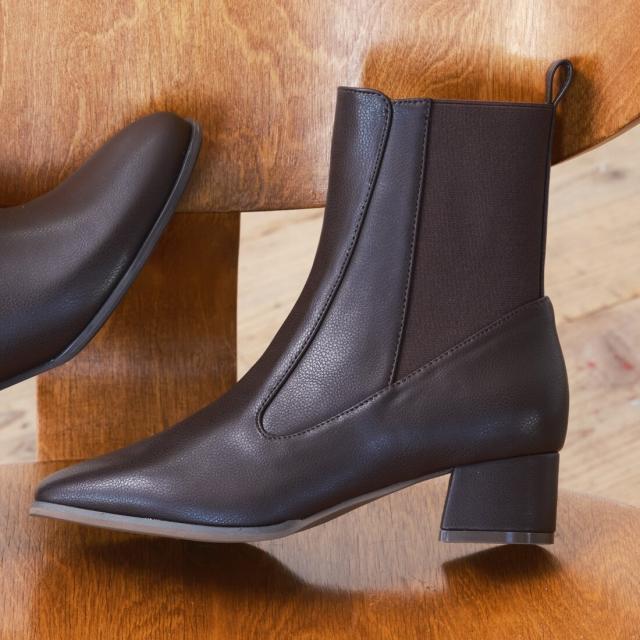 アルテミス by ダイアナ（artemis by DIANA）/【25秋冬新作】スクエアトゥ　サイドゴアショートブーツ