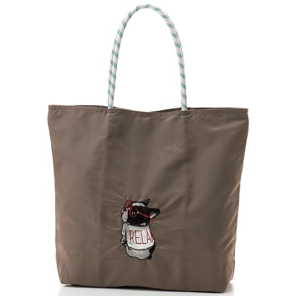 シャルエ（CHARUER）/【ナイロン】オリジナルアニマル刺繍ショルダートート