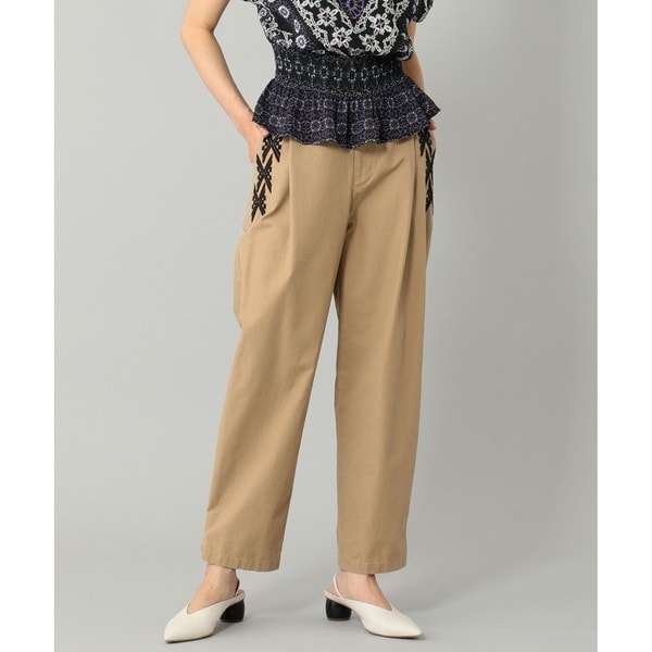 グレースコンチネンタル（GRACE CONTINENTAL）/刺繍テーパードパンツ