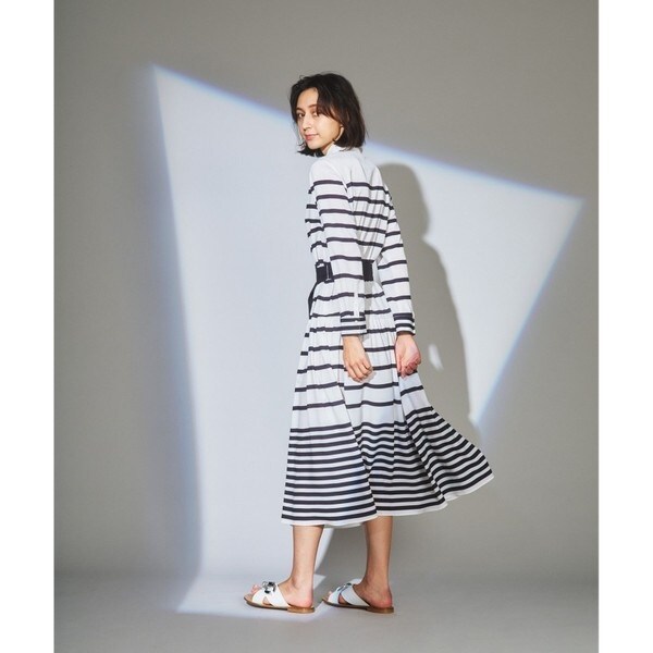 グレースコンチネンタル/ボーダーパターンプリントワンピースの通販は  