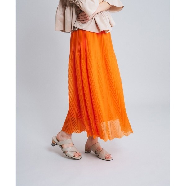 グレースコンチネンタル（GRACE CONTINENTAL）/ヘリンボーンプリーツスカート