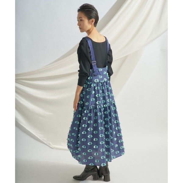 グレースコンチネンタル/カットジャガードノースリーブワンピース