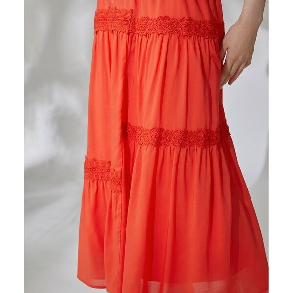 グレースコンチネンタル（GRACE CONTINENTAL）/ランダムレースマキシスカート_7