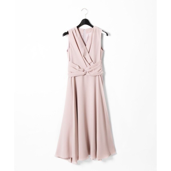 【Karen Millen】ジョーゼット タイネック プリーツマキシドレス Karen Millen】ジョーゼット タイネック プリーツマキシドレス