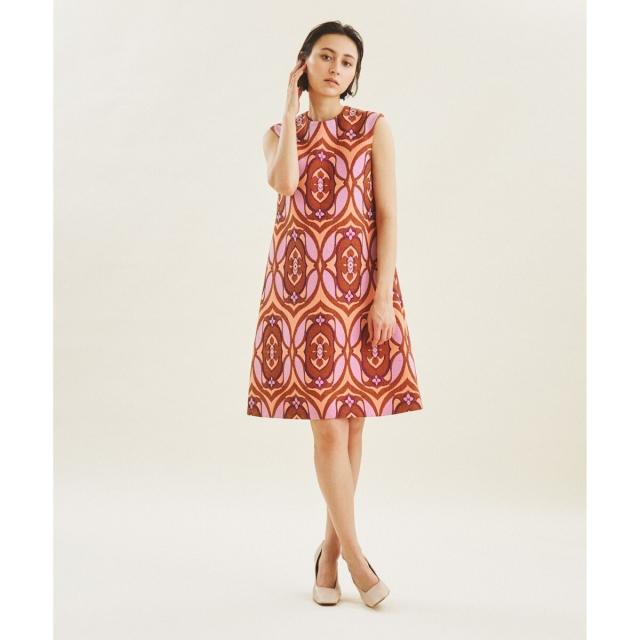 グレースコンチネンタル（GRACE CONTINENTAL）/ラメジャガードフレアワンピース