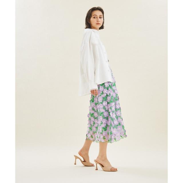 グレースコンチネンタル（GRACE CONTINENTAL）/フラワー3Dフレアスカート