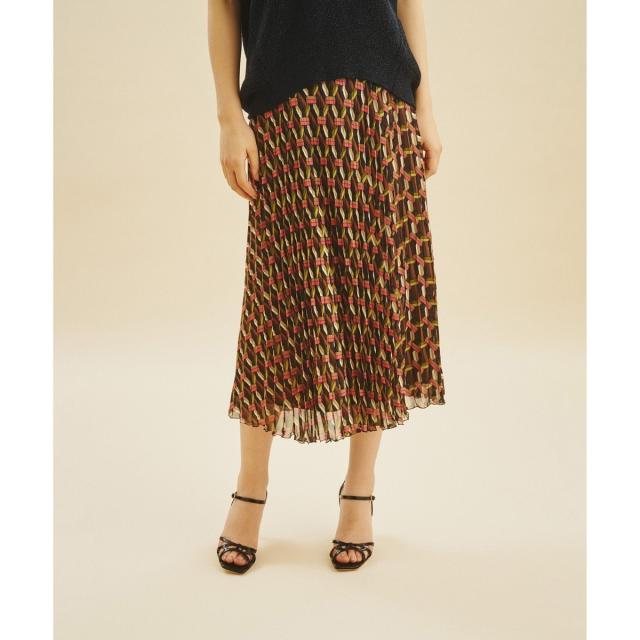 グレースコンチネンタル（GRACE CONTINENTAL）/キカプリントプリーツスカート