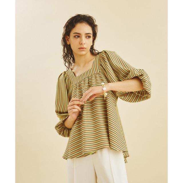 グレースコンチネンタル GRACE CONTINENTAL チュニック ベージュ×ダークブラウン×グレー レディース 刺繍 ワンピース