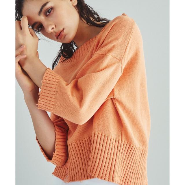 グレースコンチネンタル（GRACE CONTINENTAL）/クラッシュヘムクロップトトップ