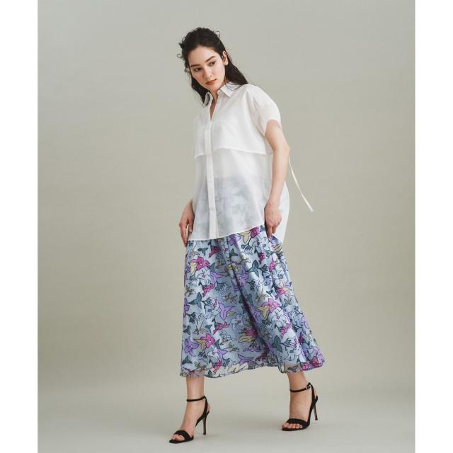 グレースコンチネンタル（GRACE CONTINENTAL）/ラメチュール刺繍フレアスカート