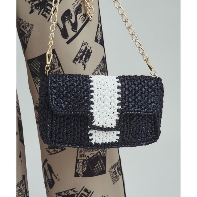 グレースコンチネンタル（GRACE CONTINENTAL）/Caterina bertini バイカラーチェーンバッグ 13,200円