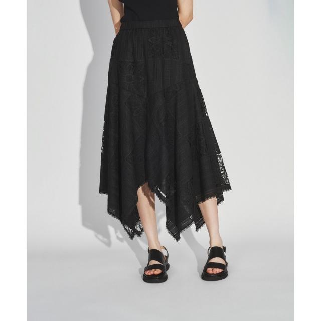 グレースコンチネンタル（GRACE CONTINENTAL）/レース切替フレアスカート