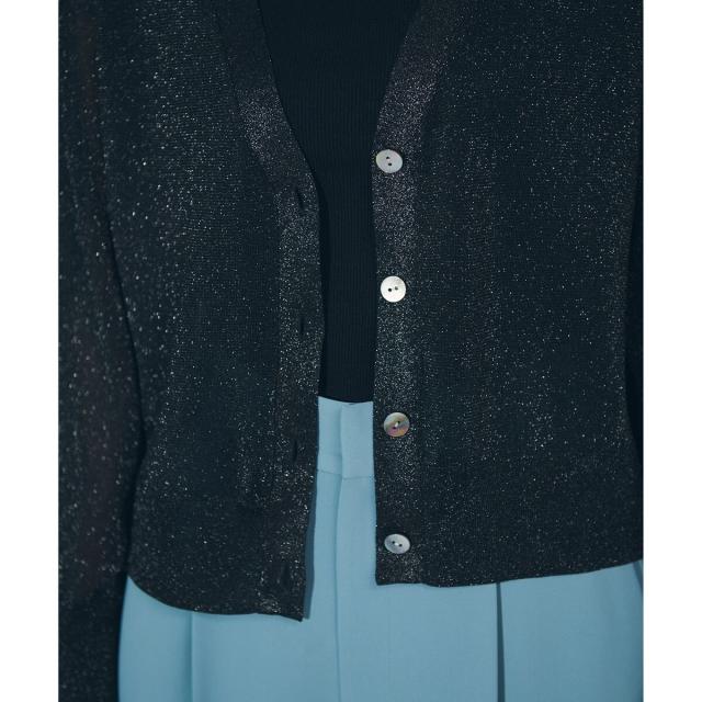 グレースコンチネンタル（GRACE CONTINENTAL）/ラメVネックニットカーディガン