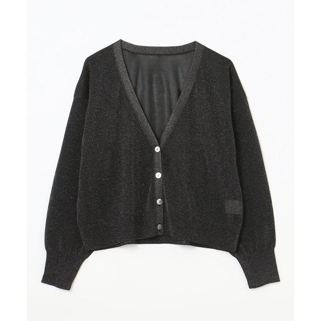 グレースコンチネンタル（GRACE CONTINENTAL）/ラメVネックニットカーディガン