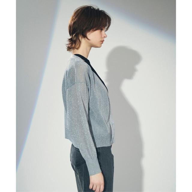 グレースコンチネンタル（GRACE CONTINENTAL）/ラメVネックニットカーディガン