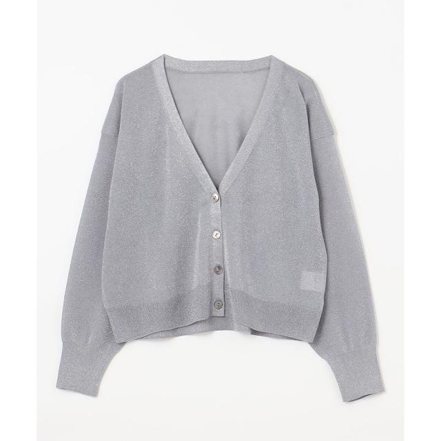 グレースコンチネンタル（GRACE CONTINENTAL）/ラメVネックニットカーディガン