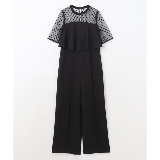 グレースコンチネンタル（GRACE CONTINENTAL）/ドットチュールサロペット