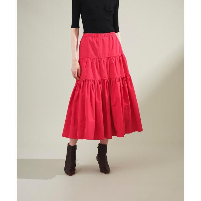 グレースコンチネンタル　トリアセタフタスカート グレースコンチネンタル（GRACE CONTINENTAL）/トリアセタフタ