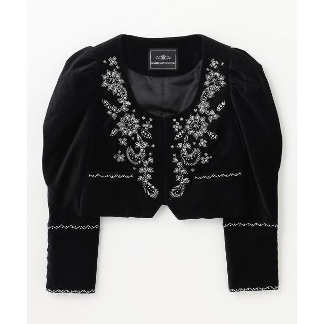 グレースコンチネンタル（GRACE CONTINENTAL）/ショート刺繍ジャケット グレースコンチネンタル（GRACE CONTINENTAL）/ショート刺繍ジャケット