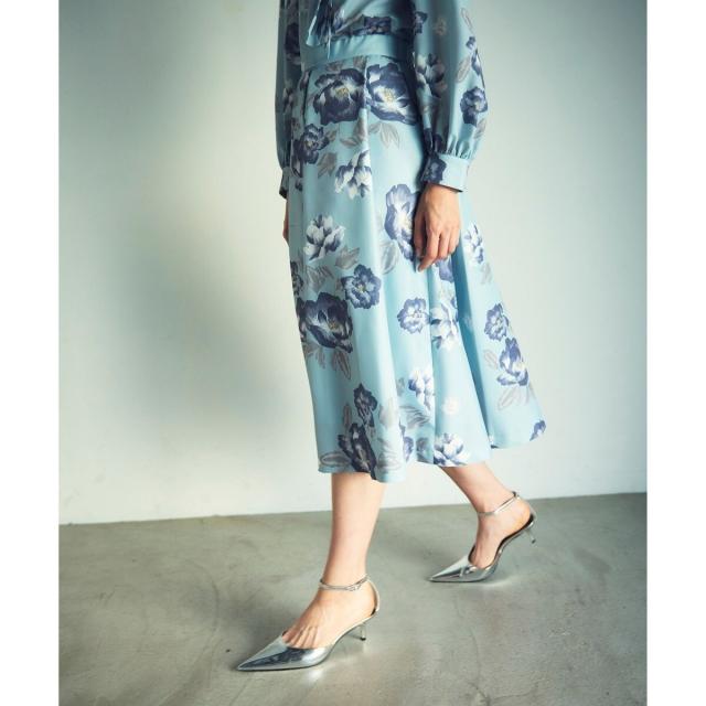 タイダイティアードスカート グレースコンチネンタル きめ細か 