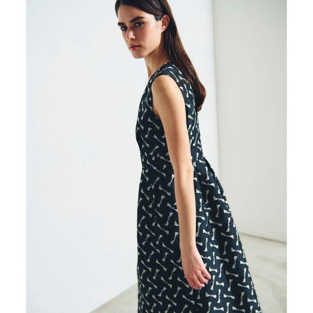 美品　グレースコンチネンタル　リボン　ジャガード　ワンピース　ドレス リボンジャガードワンピース / GRACE CONTINENTAL | GRACE