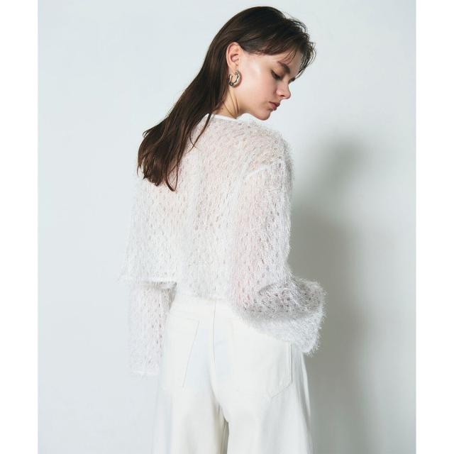 グレースコンチネンタル（GRACE CONTINENTAL）/ラメフリンジカットトップ