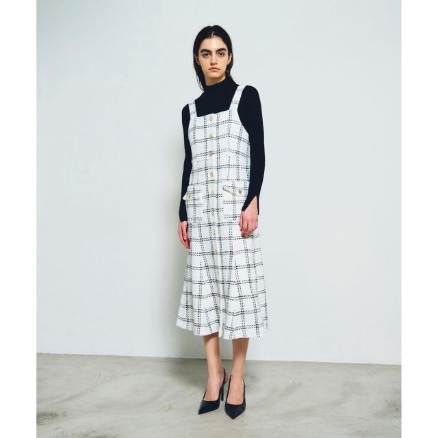 グレースコンチネンタル（GRACE CONTINENTAL）/チェックツイードジャンパースカート