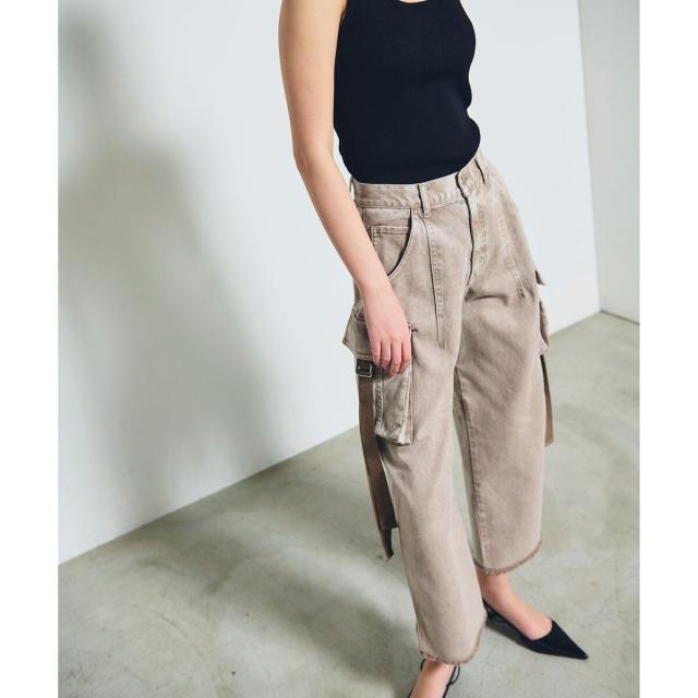 【定価28,600円】グレースコンチネンタル　レースアップカーゴパンツ　ベージュ レースアップカーゴパンツ / GRACE CONTINENTAL | GRACE