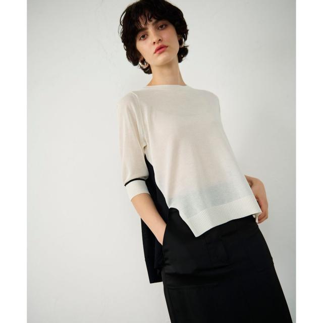 グレースコンチネンタル（GRACE CONTINENTAL）/バイカラークルーニットトップの通販は 14,520円