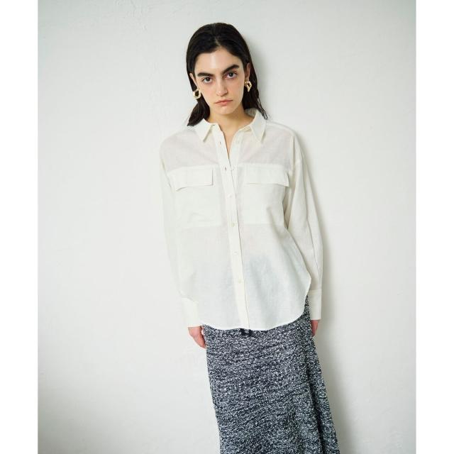 グレースコンチネンタル（GRACE CONTINENTAL）/トリアセリネンオーバーシャツ