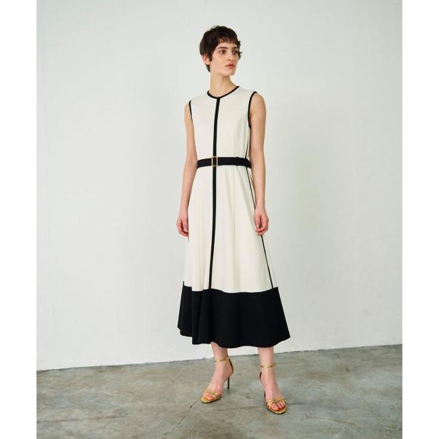 グレースコンチネンタル（GRACE CONTINENTAL）/配色ポンチフレアワンピースの通販は