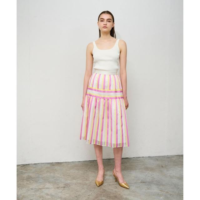 新品タグ付き　グレースクラス　白ロングスカート　ベルト付き Grace Class（グレース クラス） WOMEN GRACE CONTINENTAL