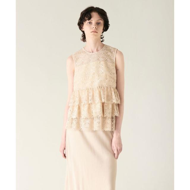 グレースコンチネンタル（GRACE CONTINENTAL）/レースギャザートップの通販は 14,256円