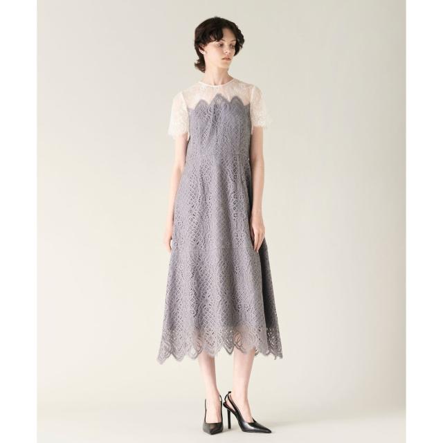 グレースコンチネンタル（GRACE CONTINENTAL）/レース切替フレアドレス