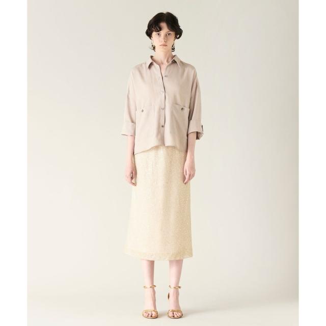 グレースコンチネンタル（GRACE CONTINENTAL）/メッシュスパンコールタイトスカート