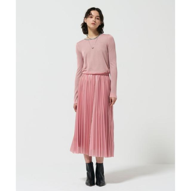 グレースコンチネンタル（GRACE CONTINENTAL）/フォイルラインプリーツスカート