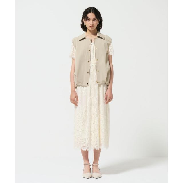 グレースコンチネンタル（GRACE CONTINENTAL）/マットツイルタックジレ