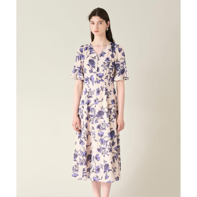 グレースコンチネンタル（GRACE CONTINENTAL）/フラワープリントフレアワンピース