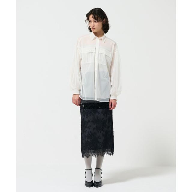 新品グレースコンチネンタルチュールレイヤードパンツブラック サイズ