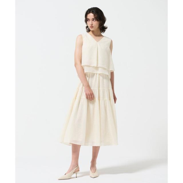【グレースコンチネンタル】シフォンカットジャガードトップ シフォンカットジャガードトップ / GRACE CONTINENTAL | GRACE