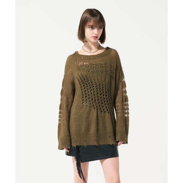 グレースコンチネンタル（GRACE CONTINENTAL）/グランジニットトップ