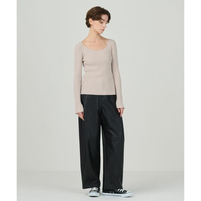 グレースコンチネンタル（GRACE CONTINENTAL）/リブニットトップ