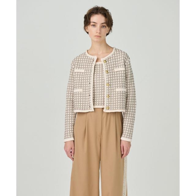 グレースコンチネンタル（GRACE CONTINENTAL）/ツイードニットカーディガン