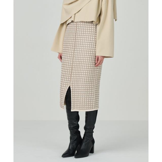 グレースコンチネンタル（GRACE CONTINENTAL）/ツイードニットスカート