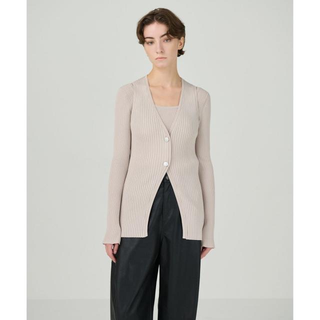 グレースコンチネンタル（GRACE CONTINENTAL）/リブニットベスト